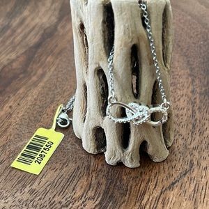 Infinity Heart Necklace Sterling Silver